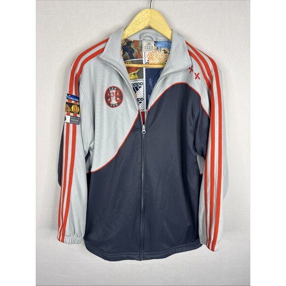 Rare 2005 Adidas Martial Arts Grand Champion Track Jacket XL Comic Lining - Picture 1 of 11